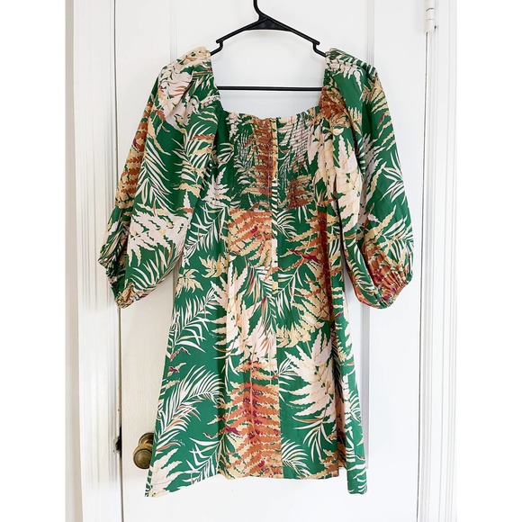 Cara‎ Cara Montauk Dress Fern Leaf Print Size Small - Picture 9 of 10